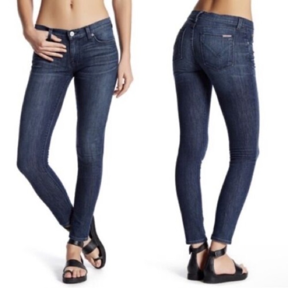 HUDSON KRISTA SUPER SKINNY DARK BLUE JEANS, 8 (29) NWOT